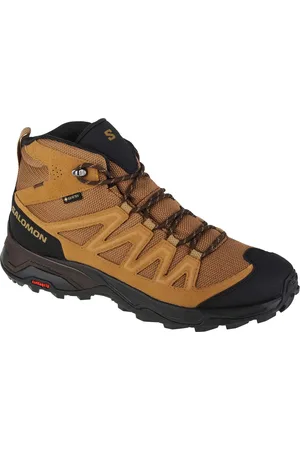 Salomon Hnědá kotníková obuv X Ward Leather Mid GTX 471818