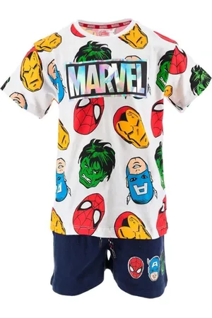 Marvel Bílo-modrá souprava s potiskem Marvel