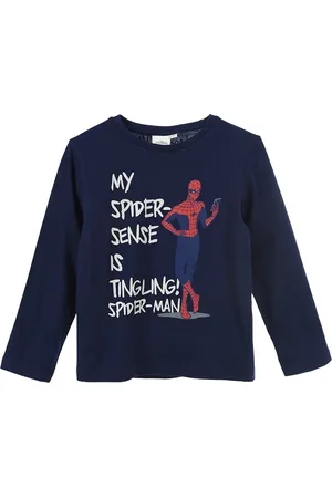 SPIDERMAN SPIDER-MAN Modré tričko z organické bavlny