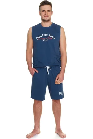 Doctor Nap Pánské modré pyžamo sportovního stylu