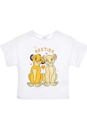 The Lion King Bílé dívčí tričko s krátkým rukávem Disney Lion King