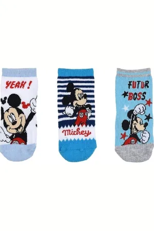 Mickey Mouse Modré chlapecké ponožky - 3 páry