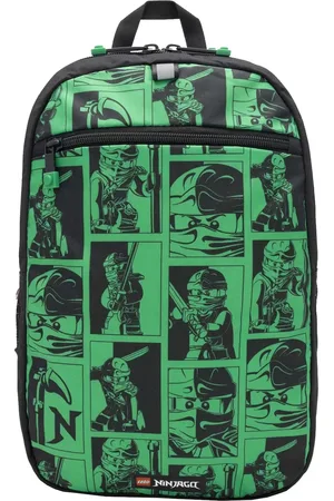 LEGO Wear Černo-zelený batoh Small Extended Backpack 20222-2201