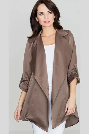 LENITIF Lehký kabátek bez zapínání K331 Brown