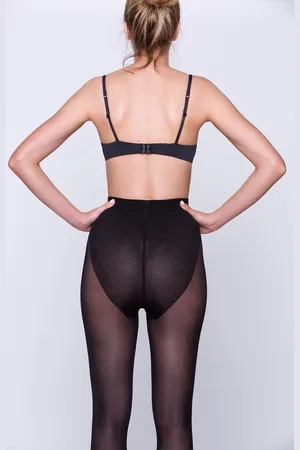 Gabriella Černé silonky Comfort 3D 400 50 den Plus size