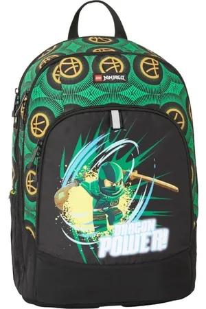 LEGO Wear Černo-zelený batoh Ninjago Base School Backpack 20236-2401