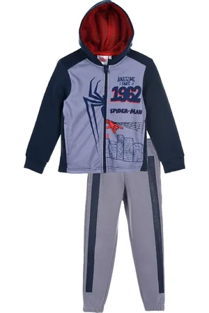 SPIDERMAN Spider-Man šedo-modrá chlapecká tepláková souprava 0C2ESBN1000098