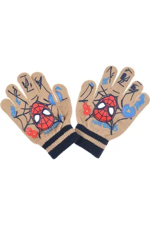 SPIDERMAN Spider-Man Béžové chlapecké rukavičky