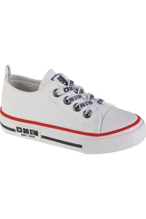 Big Star Bílé dětské plátěnky Shoes J KK374042