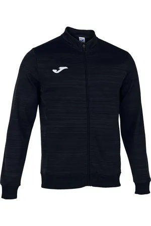 Joma Černá melírovaná pánská mikina Grafity III Full Zip Sweatshirt 102866-100