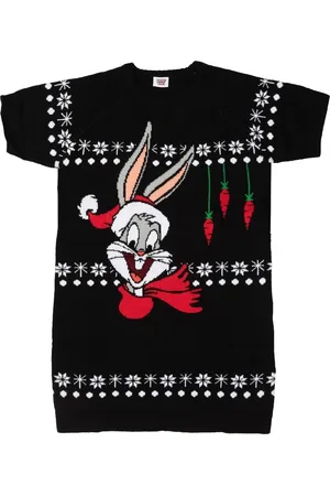 LOONEY TUNES Černé pletené vánoční šaty