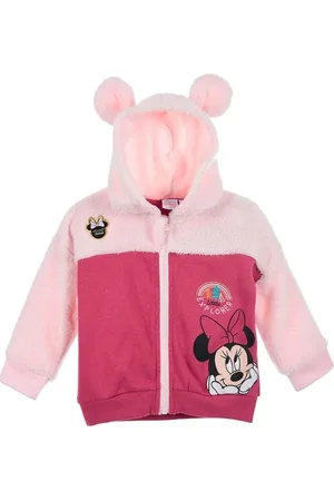 Minnie Disney Dívčí mikina - světle/tmavě růžová
