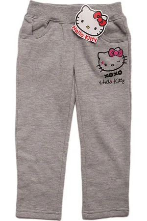 Hello Kitty šedé dívčí tepláky