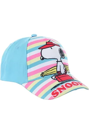 Snoopy Světle modrá kšiltovka s barevnými pruhy