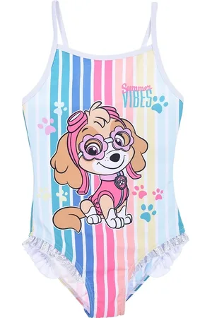 Paw Patrol Barevné pruhované plavky - Skye