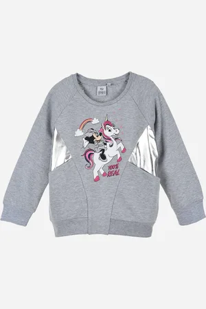 Minnie šedá dívčí mikina s potiskem
