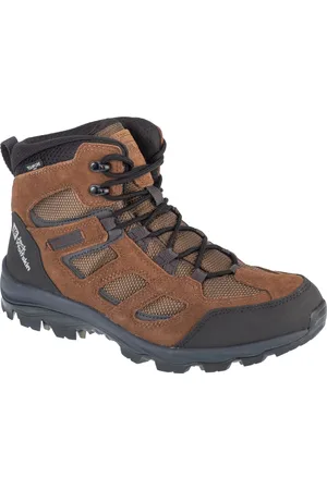 Jack Wolfskin Hnědé kotníkové turistické boty Vojo 3 Texapore Mid M 4042462-5298