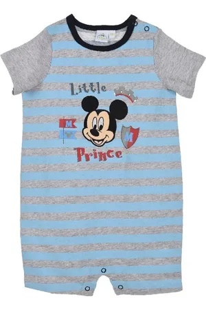 Mickey Mouse šedý letní overal s pruhy