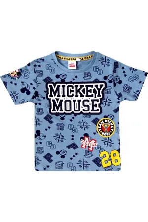 Mickey Mouse Modré chlapecké tričko s potiskem Disney