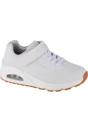 Skechers Bílé chlapecké tenisky Uno Air Blitz 403673L-WHT