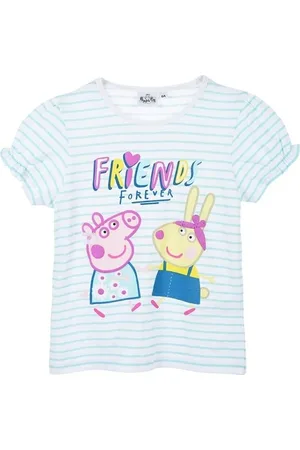 Peppa Pig Světle modré pruhované dívčí tričko