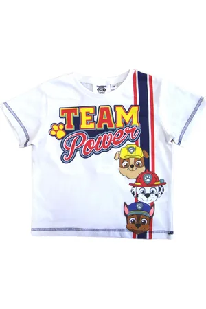 Paw Patrol Marshall Rubble Chase bílé chlapecké tričko