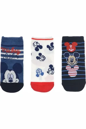 Mickey Mouse Trojbalení ponožek pro miminka - modrá/bílá/modrá