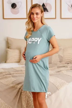 Doctor Nap HAPPY MOMMY MINTOVÁ TĚHOTENSKÁ A KOJÍCÍ KOŠILE SE ZIPY