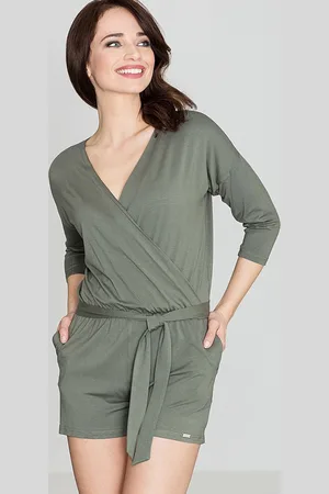 LENITIF Dámský olivově zelený overal K374 olive green
