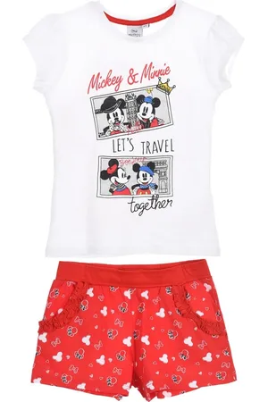 Minnie Dívčí bílo/červený set
