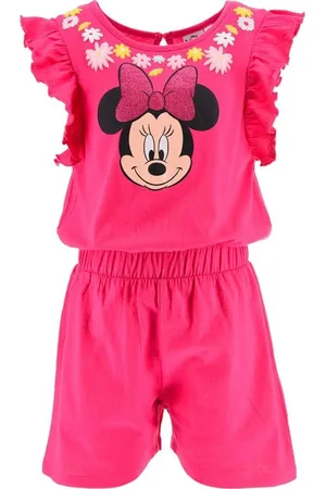Minnie Tmavě růžový dívčí overal Mickey Mouse