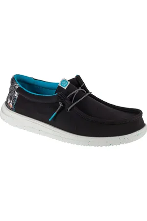 Hey dude Černé pánské polobotky Wally H2O Tropical 40702-0FF