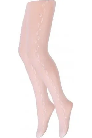 Gatta Bílé vzorované silonky pro dívky Little Princess Alice 1 vz.50 20 den