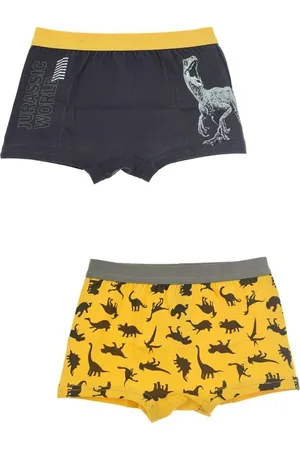 Jurassic World Chlapecké boxerky - černá/žlutá