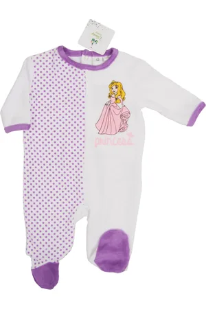 Princess Rompers dívčí bílo/fialové dupačky