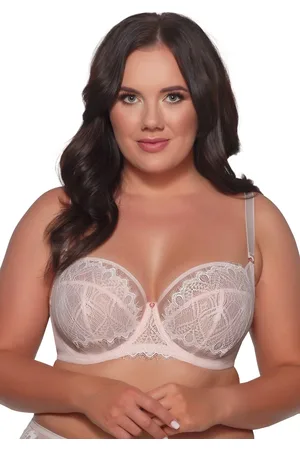 Ava Lingerie Pudrová podprsenka s měkkými košíčky Ava 2077 Maxi