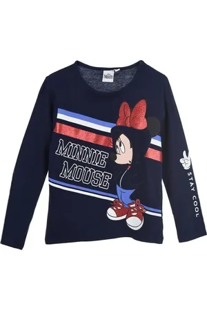 Minnie Tmavě modré dívčí tričko s třpytivým potiskem