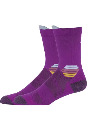 Asics Fialové ponožky Fujitrail Run Crew Sock 3013A700-501