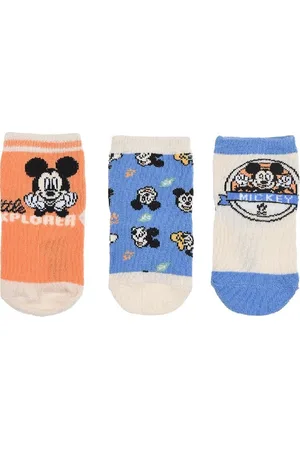 Mickey Mouse Chlapecký set ponožek Baby - oranžová/ /bílá