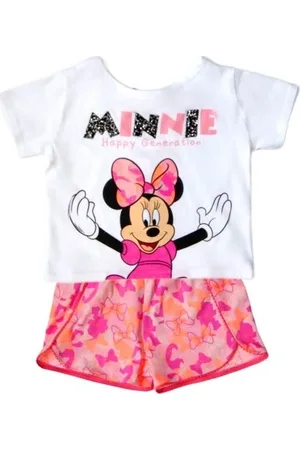 Minnie Bílo-růžový dívčí set Disney
