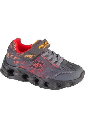 Skechers Šedé chlapecké svítící tenisky Vortex 2.0 400602L-CCMT