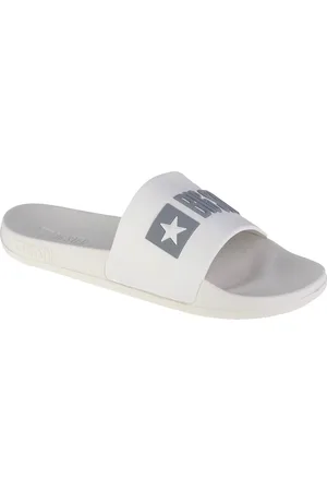 Big Star Bílé dámské nazouváky W Slipper FF274A199-101