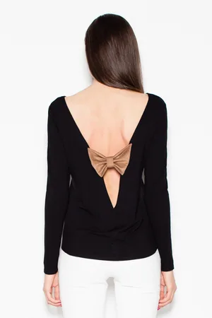 Venaton Halenka s hlubokým výstřihem na zádech VT010 Black