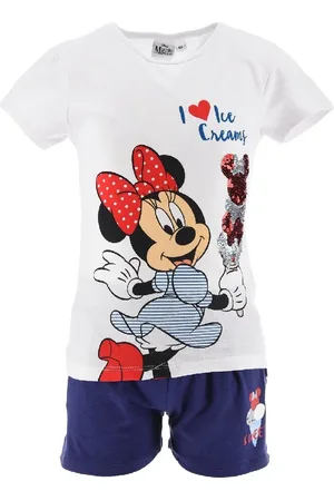 Minnie Modro-bílý letní dívčí set Disney