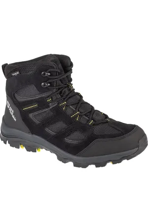 Jack Wolfskin Černé kotníkové turistické boty Vojo 3 Texapore Mid M 4042462-6055