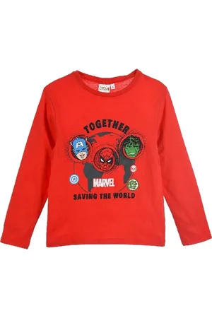Marvel Červené tričko s dlouhým rukávem