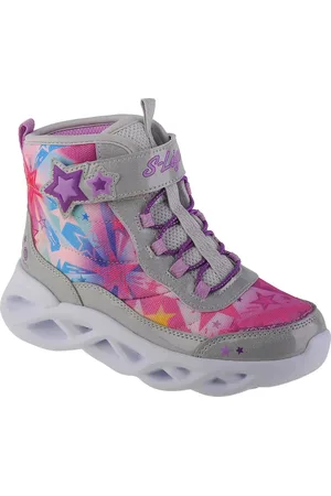Skechers Barevné svítící dívčí boty Twisty Brights - Sweet Starz 302690L-SMLT