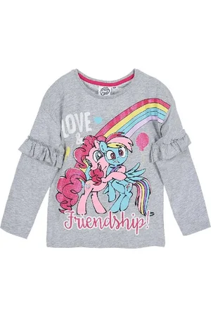 My Little Pony Šedé dívčí tričko s volánky