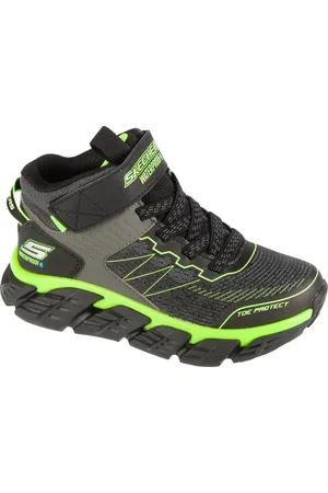 Skechers Šedo-zelené chlapecké kotníkové tenisky Tech-Grip - High-Surge 403806L-CBLM