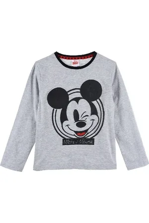 Mickey Mouse Šedé chlapecké tričko s dlouhým rukávem
